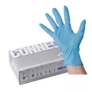 Перчатки из нитрила. CONNECT BLUE.