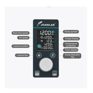 Верхнеприводная мешалка OS-50Pro Joanlab, 50 литров, 100-2000 об/мин — изображение 5