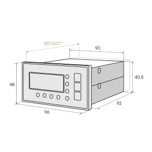 Газоанализатор кислорода ПКГ-4/2-Щ-К-1Р-1А-USB (24В) щитовой — изображение 4
