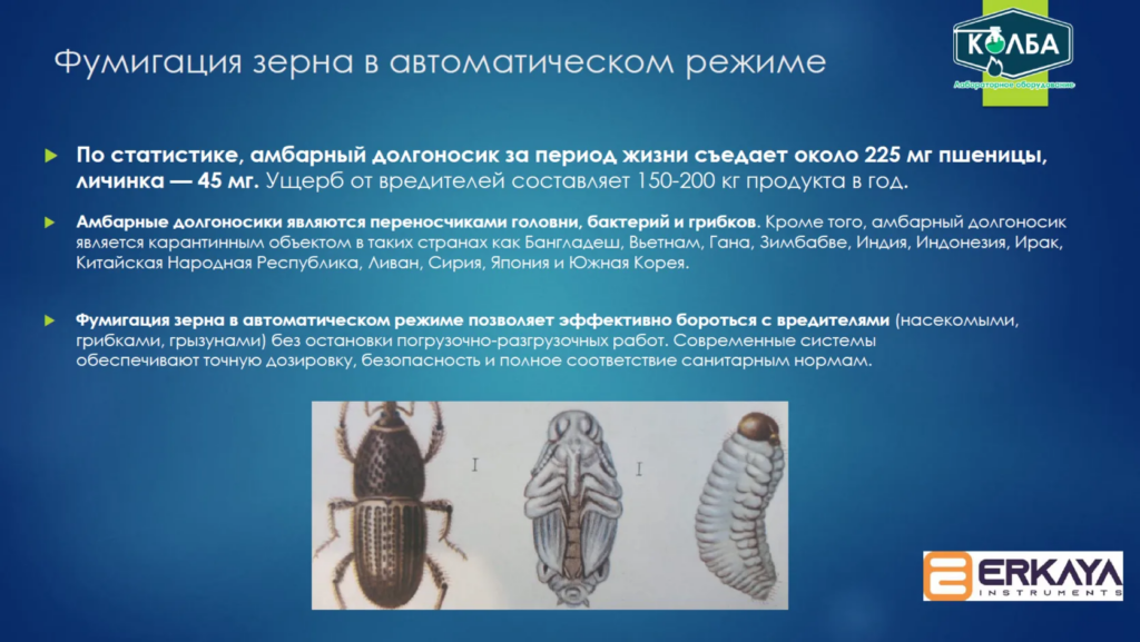 элеваторы. фумигация зерна